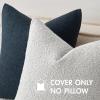 MIULEE 18×18 Inch Decorative Pillow Covers for Couch Bed Set of 2 Textured Boucle Neutral Winter Throw Pillows Orange Accent Solid Cushion Pillowcases Sofa Livingroom Home Decor(Light Grey)