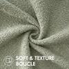 MIULEE 18×18 Inch Decorative Pillow Covers for Couch Bed Set of 2 Textured Boucle Neutral Winter Throw Pillows Orange Accent Solid Cushion Pillowcases Sofa Livingroom Home Decor(Sage Green)