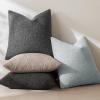 MIULEE 18×18 Inch Decorative Pillow Covers for Couch Bed Set of 2 Textured Boucle Neutral Winter Throw Pillows Orange Accent Solid Cushion Pillowcases Sofa Livingroom Home Decor(Dark Coffee)