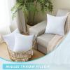 MIULEE 18×18 Pillow Inserts Set of 2-Decorative Shredded Memory Foam Cooling Throw Pillows-Adjustable Premium Square Wedding Pillow Stuffer Form for Couch Bed Cushion(16×16 Inch)