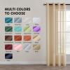MIULEE 2 Panels Burgundy Red Semi Sheer Window Curtains Elegant Christmas Decor Grommet Top Voile Drapes Window Treatment Linen Textured Panels for Bedroom Living Room (54X84 inch Length)(Khaki)