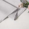 MIULEE 2 Pieces White Semi Sheer Curtains for Front French Door Linen Textured Window Panels for Light Filtering W 25 x L 40 Inches(Light Grey)