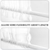 MIULEE 2 Pieces White Semi Sheer Curtains for Front French Door Linen Textured Window Panels for Light Filtering W 25 x L 40 Inches(White)