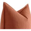 MIULEE 20×20 Inch Beige Decorative Couch Pillow Covers Set of 2 Chenille Throw Pillow Covers Farmhouse Cushion Cases with Elegant Design for Home Decor Sofa Bedroom Living Room(Rust)