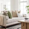 MIULEE 20×20 Inch Beige Decorative Couch Pillow Covers Set of 2 Chenille Throw Pillow Covers Farmhouse Cushion Cases with Elegant Design for Home Decor Sofa Bedroom Living Room(Sage Green)