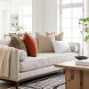 MIULEE 20×20 Inch Beige Decorative Couch Pillow Covers Set of 2 Chenille Throw Pillow Covers Farmhouse Cushion Cases with Elegant Design for Home Decor Sofa Bedroom Living Room(Rust)