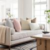 MIULEE 20×20 Inch Beige Decorative Couch Pillow Covers Set of 2 Chenille Throw Pillow Covers Farmhouse Cushion Cases with Elegant Design for Home Decor Sofa Bedroom Living Room(Beige)