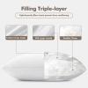 MIULEE 20×20 Pillow Inserts, Pack of 2 Down Feather Premium Throw Pillows with Cotton Fabric for Bed Couch Living Room Sofa(2)