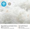 MIULEE 26×26 Euro Pillow Inserts,Set of 2 Down Feather Throw Pillows for Couch Sofa Bed, Decorative Fluffy Throw Pillow Inserts Cotton Fabric,White(1)
