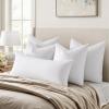 MIULEE 26×26 Euro Pillow Inserts,Set of 2 Down Feather Throw Pillows for Couch Sofa Bed, Decorative Fluffy Throw Pillow Inserts Cotton Fabric,White(4)
