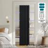 MIULEE Accordion Style Magnetic Folding Door Curtains for Doorways/Closet, Room Divider Pleated Drapes with Hooks for Interior Living Room/Bedroom/Open Closet, White, W42 x L78 inches, 1 Panel(Black)