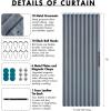 MIULEE Accordion Style Magnetic Folding Door Curtains for Doorways/Closet, Room Divider Pleated Drapes with Hooks for Interior Living Room/Bedroom/Open Closet, White, W42 x L78 inches, 1 Panel(Blue)
