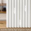 MIULEE Accordion Style Magnetic Folding Door Curtains for Doorways/Closet, Room Divider Pleated Drapes with Hooks for Interior Living Room/Bedroom/Open Closet, White, W42 x L78 inches, 1 Panel(White)