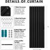 MIULEE Accordion Style Magnetic Folding Door Curtains for Doorways/Closet, Room Divider Pleated Drapes with Hooks for Interior Living Room/Bedroom/Open Closet, White, W42 x L78 inches, 1 Panel(Black)