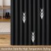 MIULEE Accordion Style Magnetic Folding Door Curtains for Doorways/Closet, Room Divider Pleated Drapes with Hooks for Interior Living Room/Bedroom/Open Closet, White, W42 x L78 inches, 1 Panel(Black)