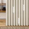 MIULEE Accordion Style Magnetic Folding Door Curtains for Doorways/Closet, Room Divider Pleated Drapes with Hooks for Interior Living Room/Bedroom/Open Closet, White, W42 x L78 inches, 1 Panel(Oatmeal)