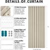MIULEE Accordion Style Magnetic Folding Door Curtains for Doorways/Closet, Room Divider Pleated Drapes with Hooks for Interior Living Room/Bedroom/Open Closet, White, W42 x L78 inches, 1 Panel(Oatmeal)