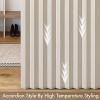 MIULEE Accordion Style Magnetic Folding Door Curtains for Doorways/Closet, Room Divider Pleated Drapes with Hooks for Interior Living Room/Bedroom/Open Closet, White, W42 x L78 inches, 1 Panel(Beige)