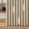 MIULEE Accordion Style Magnetic Folding Door Curtains for Doorways/Closet, Room Divider Pleated Drapes with Hooks for Interior Living Room/Bedroom/Open Closet, White, W42 x L78 inches, 1 Panel(Khaki)