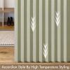 MIULEE Accordion Style Magnetic Folding Door Curtains for Doorways/Closet, Room Divider Pleated Drapes with Hooks for Interior Living Room/Bedroom/Open Closet, White, W42 x L78 inches, 1 Panel(Sage Green)
