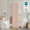 MIULEE Accordion Style Magnetic Folding Door Curtains for Doorways/Closet, Room Divider Pleated Drapes with Hooks for Interior Living Room/Bedroom/Open Closet, White, W42 x L78 inches, 1 Panel(Pink)