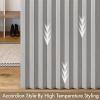 MIULEE Accordion Style Magnetic Folding Door Curtains for Doorways/Closet, Room Divider Pleated Drapes with Hooks for Interior Living Room/Bedroom/Open Closet, White, W42 x L78 inches, 1 Panel(Grey)