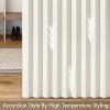 MIULEE Accordion Style Magnetic Folding Door Curtains for Doorways/Closet, Room Divider Pleated Drapes with Hooks for Interior Living Room/Bedroom/Open Closet, White, W42 x L78 inches, 1 Panel(Ivory)
