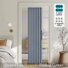 MIULEE Accordion Style Magnetic Folding Door Curtains for Doorways/Closet, Room Divider Pleated Drapes with Hooks for Interior Living Room/Bedroom/Open Closet, White, W42 x L78 inches, 1 Panel(Blue)