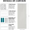 MIULEE Accordion Style Magnetic Folding Door Curtains for Doorways/Closet, Room Divider Pleated Drapes with Hooks for Interior Living Room/Bedroom/Open Closet, White, W42 x L78 inches, 1 Panel(White)
