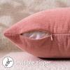 MIULEE Aqua Green Couch Pillow Covers 20×20 Inch, Set of 2 Soft Chenille Decorative Square Throw Pillow Covers Farmhouse for Sofa Living Room Bed(Coral Red)