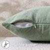 MIULEE Aqua Green Couch Pillow Covers 20×20 Inch, Set of 2 Soft Chenille Decorative Square Throw Pillow Covers Farmhouse for Sofa Living Room Bed(Greyish Green)