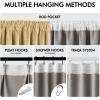 MIULEE Baby Pink 100% Blackout Linen Curtains 90 Inch 2 Panels Set Double Sided No Coating Pleated Back Tab Black Out Long Thermal Insulated Pinch Pleat Bedroom Living Room Darkening Window Drapes(Yellow)
