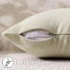 MIULEE Beige Couch Pillow Covers 18×18 Inch, Set of 2 Soft Chenille Decorative Square Throw Pillow Covers Farmhouse for Sofa Living Room Bed(Cream)