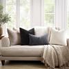 MIULEE Beige Couch Pillow Covers 18×18 Inch, Set of 2 Soft Chenille Decorative Square Throw Pillow Covers Farmhouse for Sofa Living Room Bed(Grey)