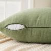 MIULEE Beige Couch Pillow Covers 18×18 Inch, Set of 2 Soft Chenille Decorative Square Throw Pillow Covers Farmhouse for Sofa Living Room Bed(Sage Green)