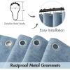 MIULEE Beige Scalloped Shower Curtain Linen Textured with 12 Metal Hooks Cute Heavy Duty Washable Waterproof Neutral Thick Cloth Shower Curtains with Black Border for Bathroom Bathtub,W72*L72 Cream(Moonlight Blue)