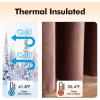 MIULEE Black Out Velvet Curtains 96 Inch Length for Room Darkening Long Blackout Curtains with Grommet Top for Bedroom/Living Room Light Blocking Thermal Insulating Soundproof Set of 2， Black(Dusty Rose)