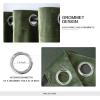 MIULEE Black Out Velvet Curtains 96 Inch Length for Room Darkening Long Blackout Curtains with Grommet Top for Bedroom/Living Room Light Blocking Thermal Insulating Soundproof Set of 2， Black(Olive Green)