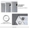 MIULEE Black Out Velvet Curtains 96 Inch Length for Room Darkening Long Blackout Curtains with Grommet Top for Bedroom/Living Room Light Blocking Thermal Insulating Soundproof Set of 2， Black(Greyish White)