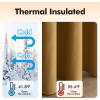 MIULEE Black Out Velvet Curtains 96 Inch Length for Room Darkening Long Blackout Curtains with Grommet Top for Bedroom/Living Room Light Blocking Thermal Insulating Soundproof Set of 2， Black(Gold)