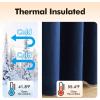 MIULEE Black Out Velvet Curtains 96 Inch Length for Room Darkening Long Blackout Curtains with Grommet Top for Bedroom/Living Room Light Blocking Thermal Insulating Soundproof Set of 2， Black(Royal Blue)