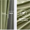 MIULEE Black Out Velvet Curtains 96 Inch Length for Room Darkening Long Blackout Curtains with Grommet Top for Bedroom/Living Room Light Blocking Thermal Insulating Soundproof Set of 2， Black(Sage)