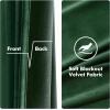 MIULEE Black Out Velvet Curtains 96 Inch Length for Room Darkening Long Blackout Curtains with Grommet Top for Bedroom/Living Room Light Blocking Thermal Insulating Soundproof Set of 2， Black(Emerald Green)
