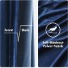 MIULEE Black Out Velvet Curtains 96 Inch Length for Room Darkening Long Blackout Curtains with Grommet Top for Bedroom/Living Room Light Blocking Thermal Insulating Soundproof Set of 2， Black(Royal Blue)