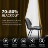 MIULEE Black Out Velvet Curtains 96 Inch Length for Room Darkening Long Blackout Curtains with Grommet Top for Bedroom/Living Room Light Blocking Thermal Insulating Soundproof Set of 2， Black(Gold)