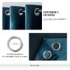 MIULEE Black Out Velvet Curtains 96 Inch Length for Room Darkening Long Blackout Curtains with Grommet Top for Bedroom/Living Room Light Blocking Thermal Insulating Soundproof Set of 2， Black(Peacock Blue)
