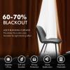 MIULEE Black Out Velvet Curtains 96 Inch Length for Room Darkening Long Blackout Curtains with Grommet Top for Bedroom/Living Room Light Blocking Thermal Insulating Soundproof Set of 2， Black(Burnt Orange)