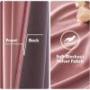 MIULEE Black Out Velvet Curtains 96 Inch Length for Room Darkening Long Blackout Curtains with Grommet Top for Bedroom/Living Room Light Blocking Thermal Insulating Soundproof Set of 2， Black(Blush Pink)