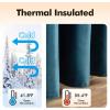 MIULEE Black Out Velvet Curtains 96 Inch Length for Room Darkening Long Blackout Curtains with Grommet Top for Bedroom/Living Room Light Blocking Thermal Insulating Soundproof Set of 2， Black(Peacock Blue)