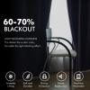 MIULEE Black Out Velvet Curtains 96 Inch Length for Room Darkening Long Blackout Curtains with Grommet Top for Bedroom/Living Room Light Blocking Thermal Insulating Soundproof Set of 2， Black(Lavender)